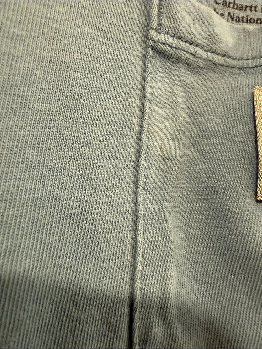 Carhartt Kids Long-Sleeve Pocket Tee in Dusty Blue